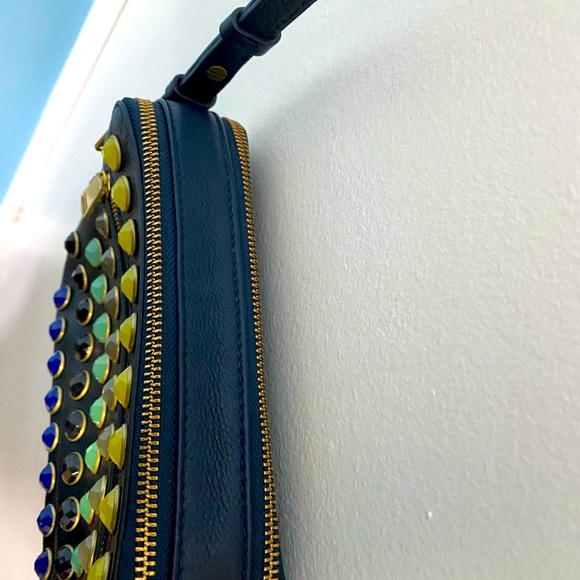 Fossil Piper Gem Navy Leather Crossbody - Picture 5 of 8